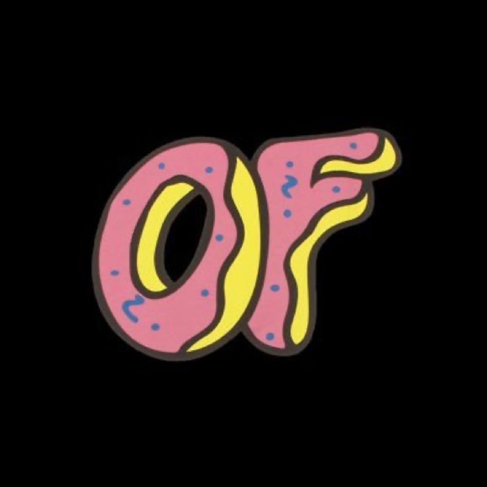 Odd future gold 18k plated iced out chain